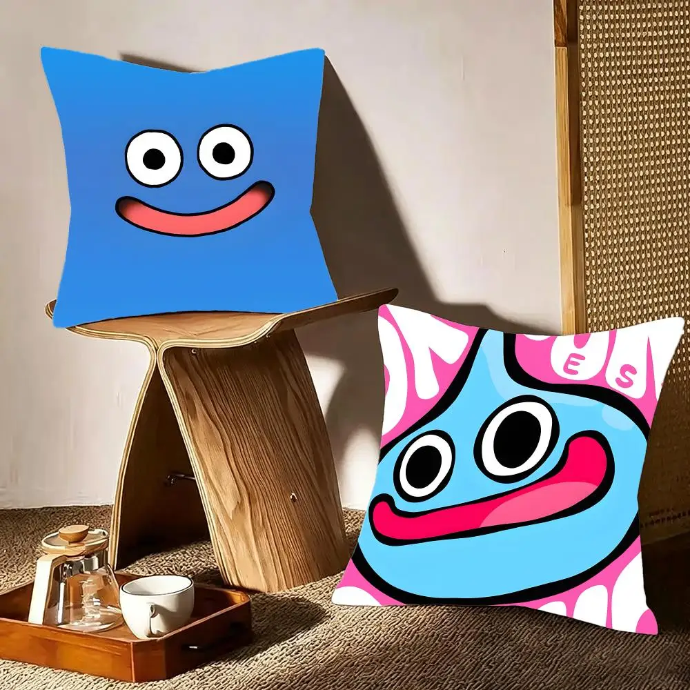 Adventurous Game D-Dragon Quest Rocket Slime Cushion Cover Crystal velvet sofa Aesthetic room decor Car seat back cushion