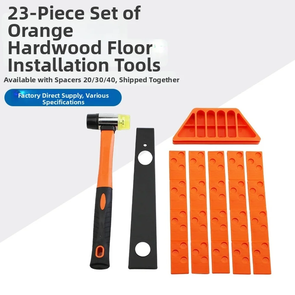 Floor Installation Tools With Dual-Ended Hammer Handed Floor Spacers Rubber Mallet Flooring Tools For Home Building Tools