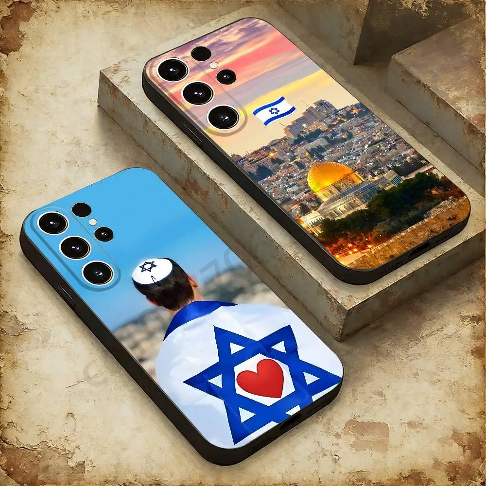 I-Israel Flag Phone Case For Samsung GalaxyA53,51,72,73,31,30,42 Soft Silicone Phone Protective Case