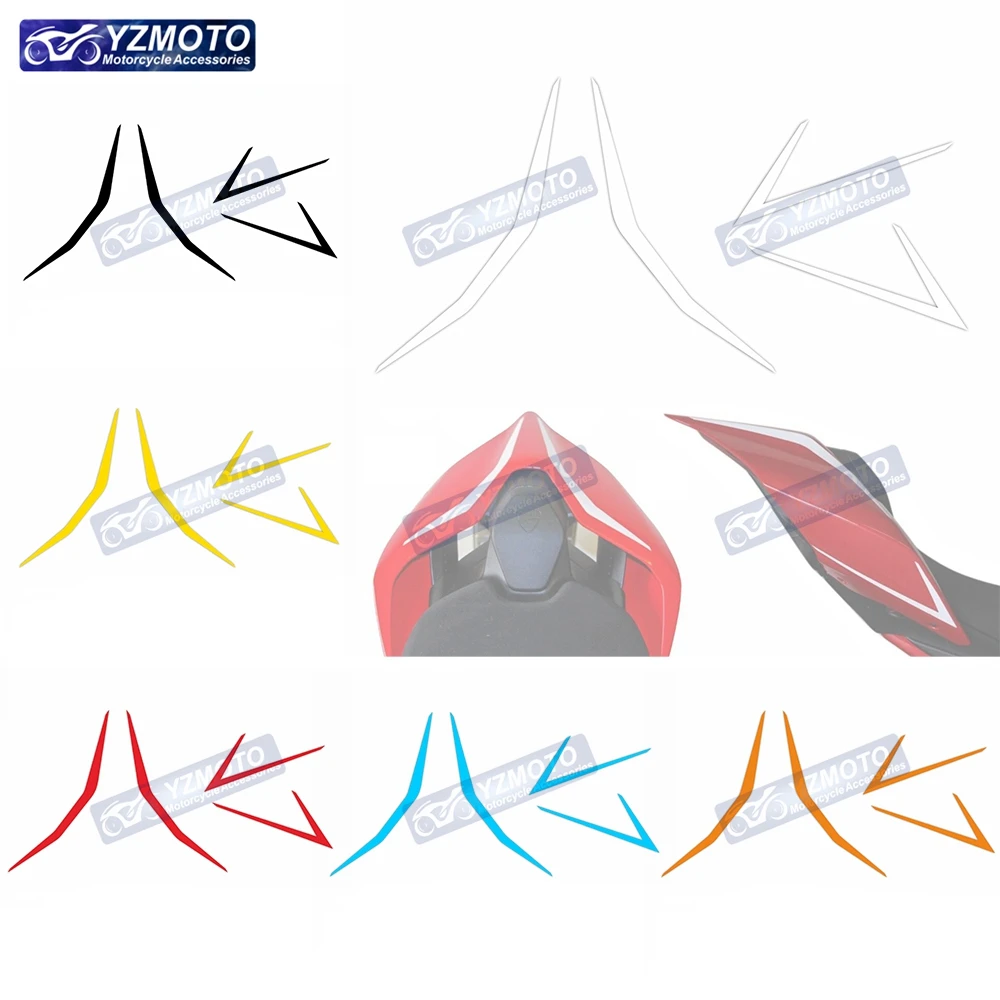 

For Panigale V4 V4R V2 Motorcycle Racing Tail Fairing Sticker Redline Rear Seat Sticker Decal Waterproof Reflective Stickers