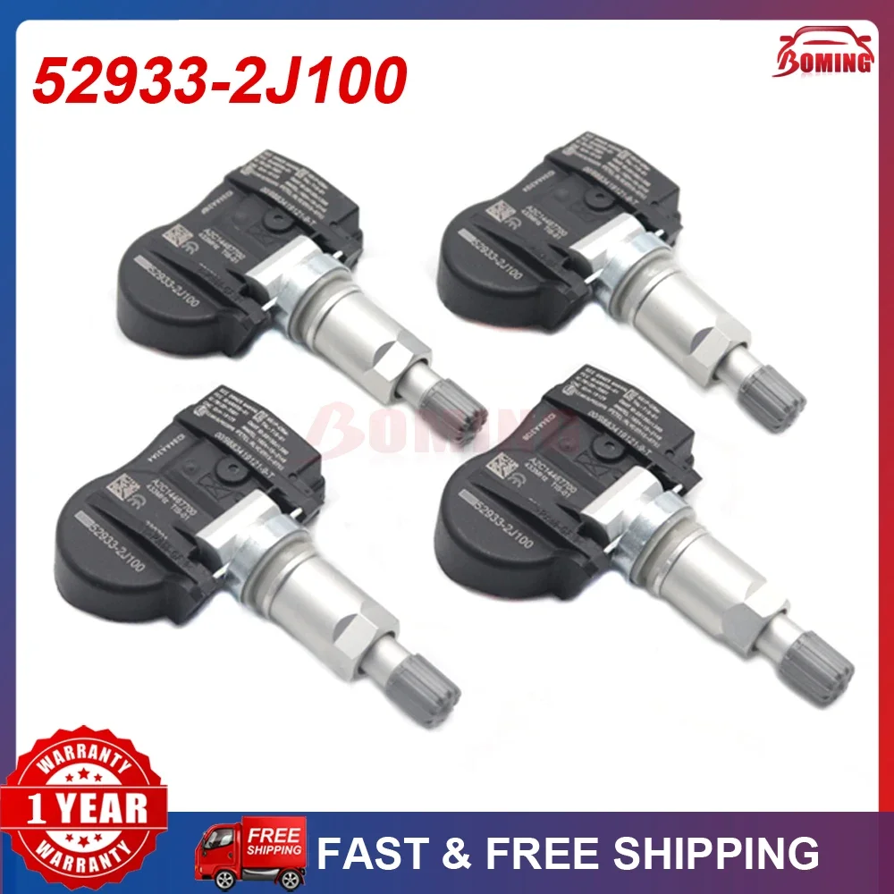 

52933-2J100 TPMS Tire Pressure Sensor For Hyundai Solaris Verna Accent Kia Rio Sorento Ceed Genesis G80 433Mhz 529332J100