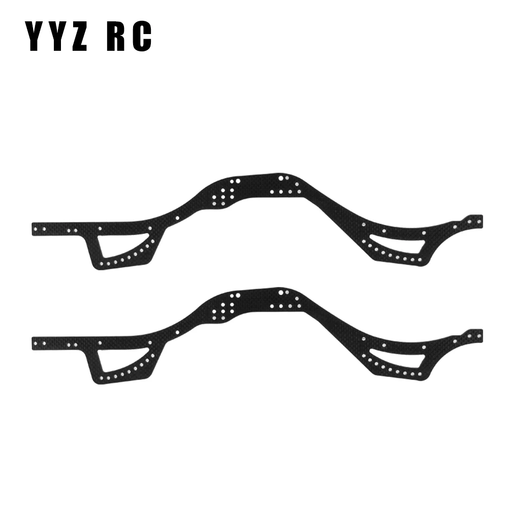 Carbon Fiber Chassis Side Plates Metal For Axial Scx10 Pro Upgrade Parts Remote Control Rc Crawler Car Accessories 1/10 Scale