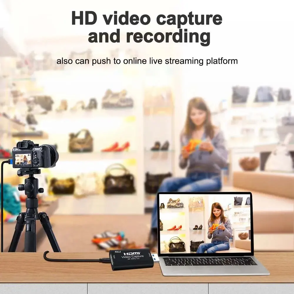 USB3.0 HDMI Video Capture Card Yuy2 1080P 60fps Full HD Ms2130 Capture Card Game Recorder Grabber for Laptop PC Live Streaming