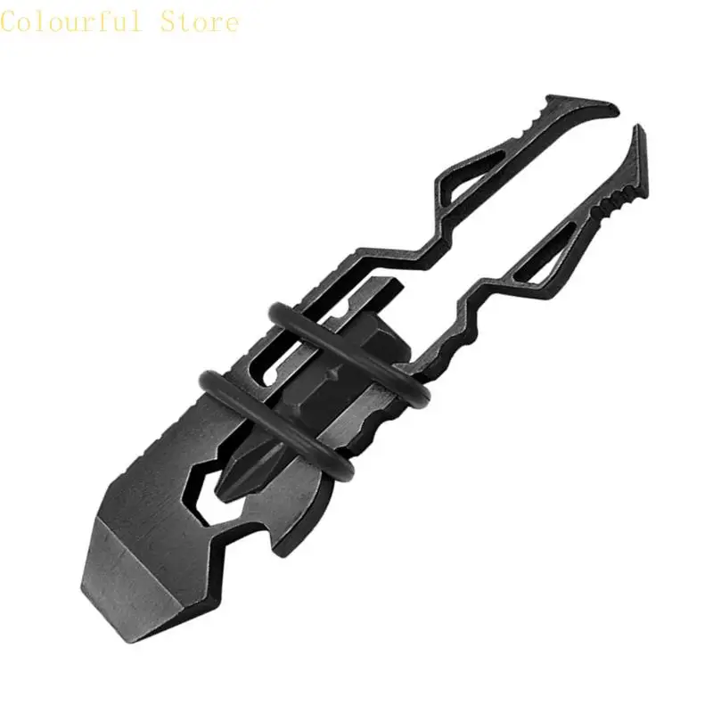 

6 In 1 Multitool Stainless Steel Compact Lightweight Design For Outdoor Camping Hiking Home Repair Emergency