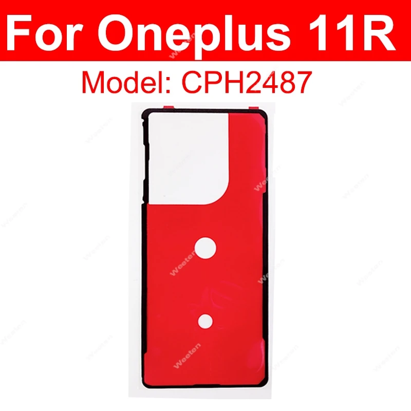 For Oneplus 1+ 10 Pro 10T 10R 11 11R 12 Back Door Battery Cover Sticker Rear Housing Battery Cover Adhesive Sticker Parts