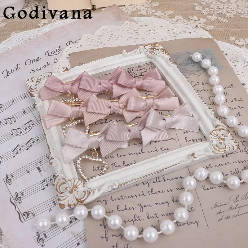 オリジナル手作り和菓子ピンクヘアピン鉱山量産ラインストーン愛ペンダントヘアクリッププリンセスヘアアクセサリー