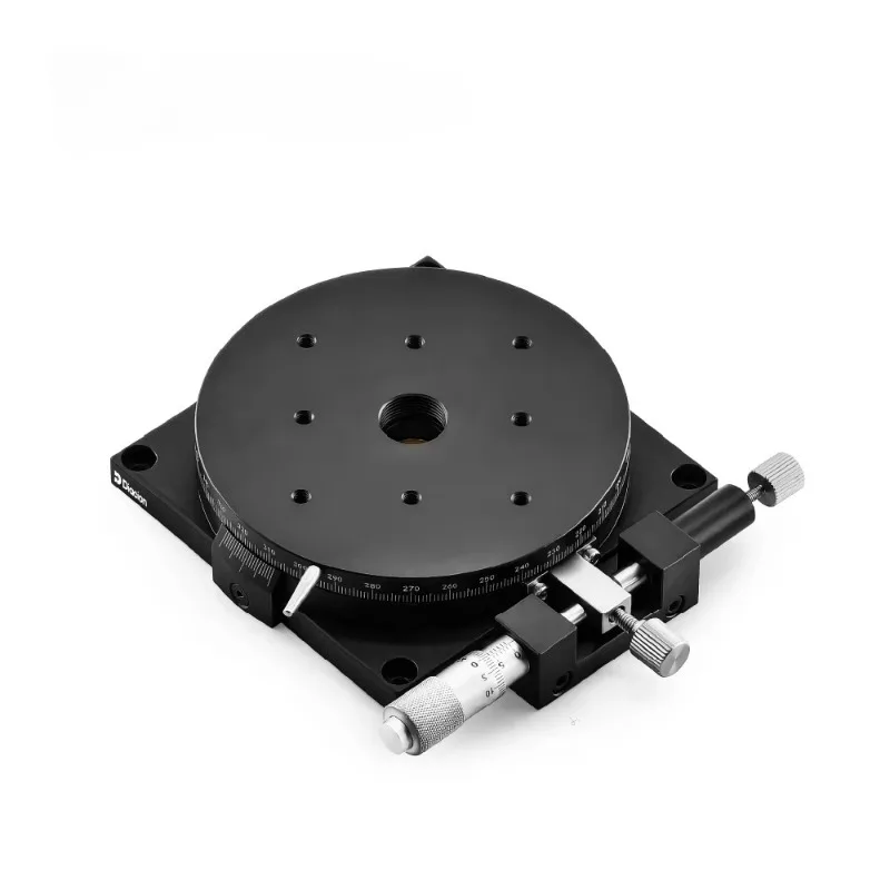 RSPG100 100mm R axis micrometer numerical control machining manual rotary table bearing mounting joint huge load linear guide