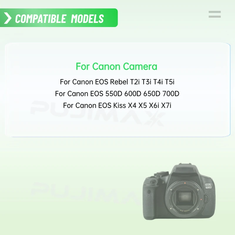 PUJIMAX For LP-E8 1900mAh Battery For Canon EOS Rebel T2i T3i T4i T5i 550D 600D 650D 700D Kiss X4 X5 X6i X7i Camera Battery