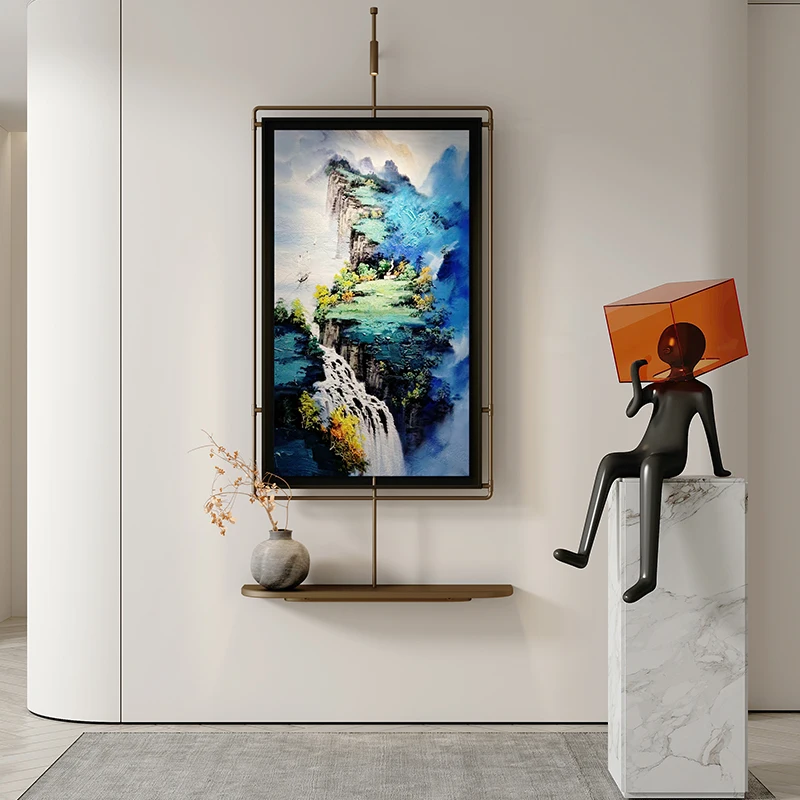 

New Chinese-style hanging paintings, antique rod hotel clubhouse model rooms, high-end new product installation paintings