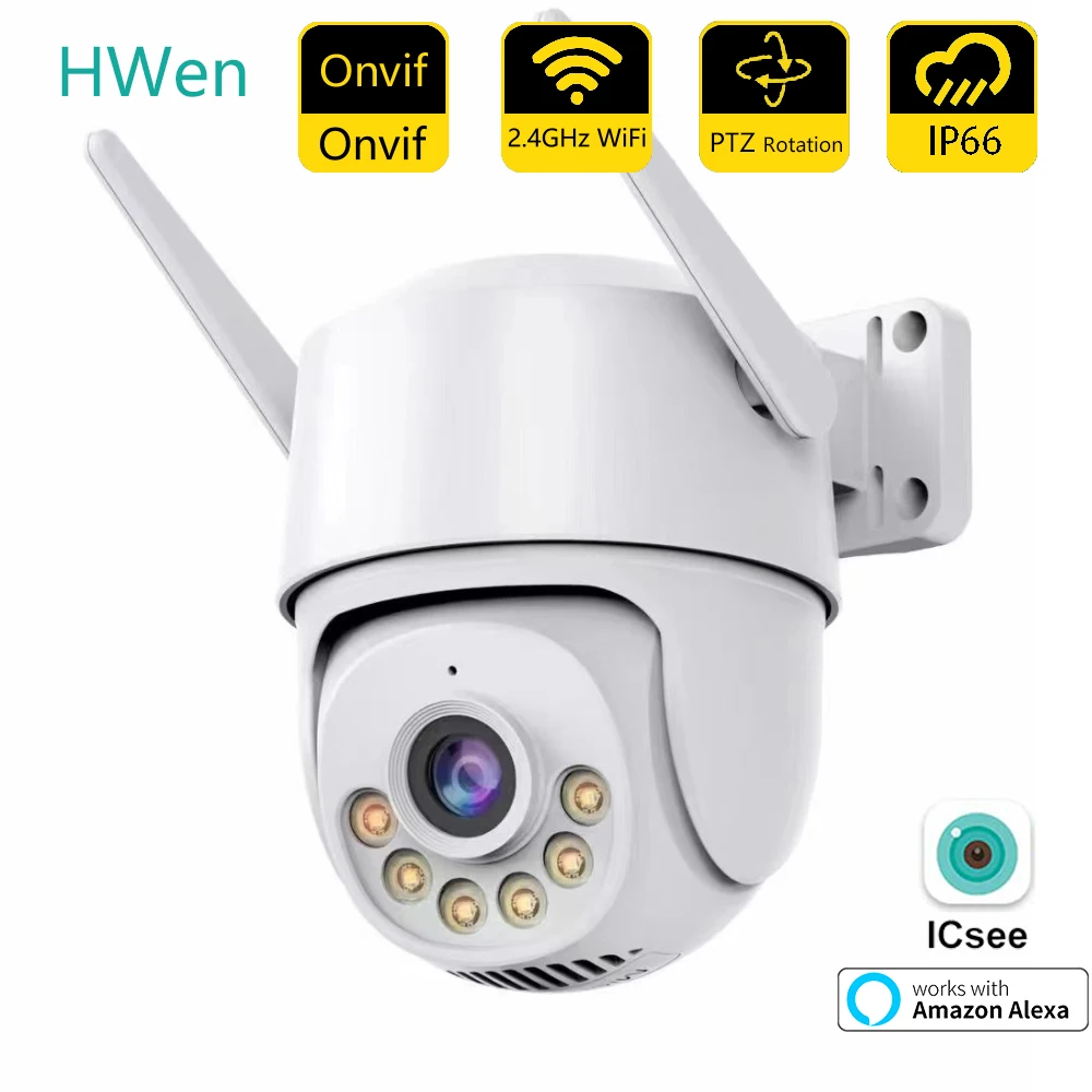 

2MP Wifi PTZ IP Camera Outdoor 5X Digital Zoom Color Night Vision Camera 1080P Wireless Video CCTV Surveillance Camera iCsee APP