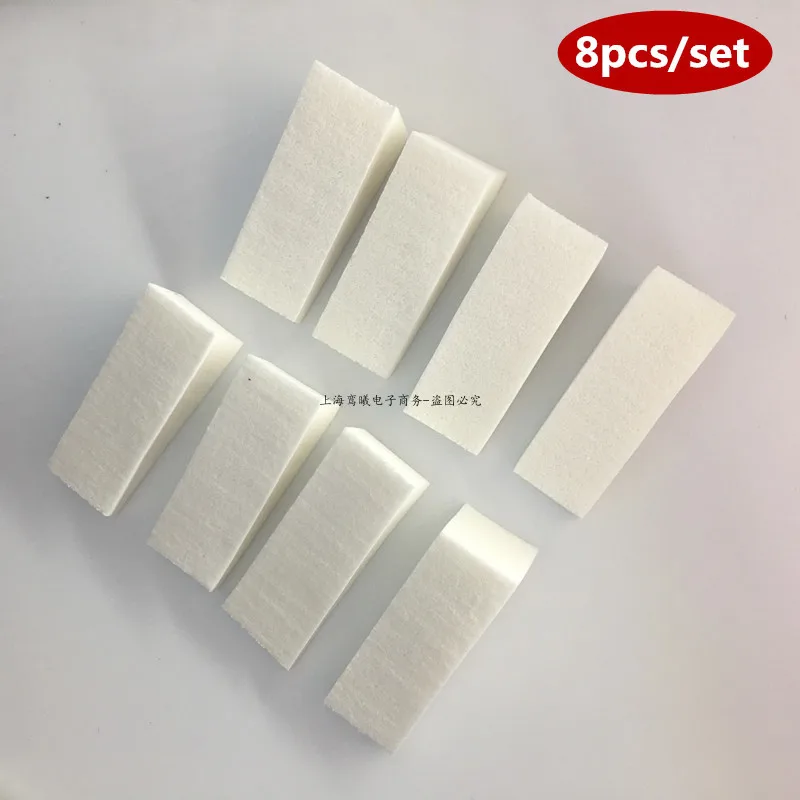 8/16/32 Pcs Soft White Triangle Nail Art Transfer Sponge Gradient Coloring Stamper Painting Image Stamp Foam Polish Gel UV Tool