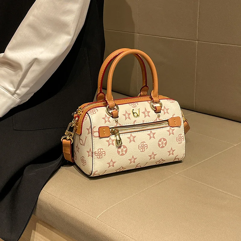 Classic style women's shoulder bag, modern trendy women's zipper crossbody bag, elegant and fashionable patterned handbag