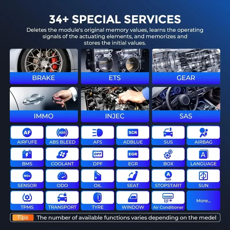 BOLRZO MUCAR VO8 Professional Diagnostic Tools OE Full System Onboard Diagnostics 2 Scanner with Electronic Control Unit Code