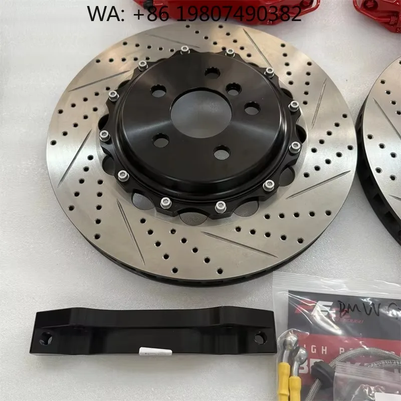 

355x32mm Front Brake Disc 6 Piston Racing Brake Caliper Kit High Performance Modified System For 2023 Large Family MPV Vehicle