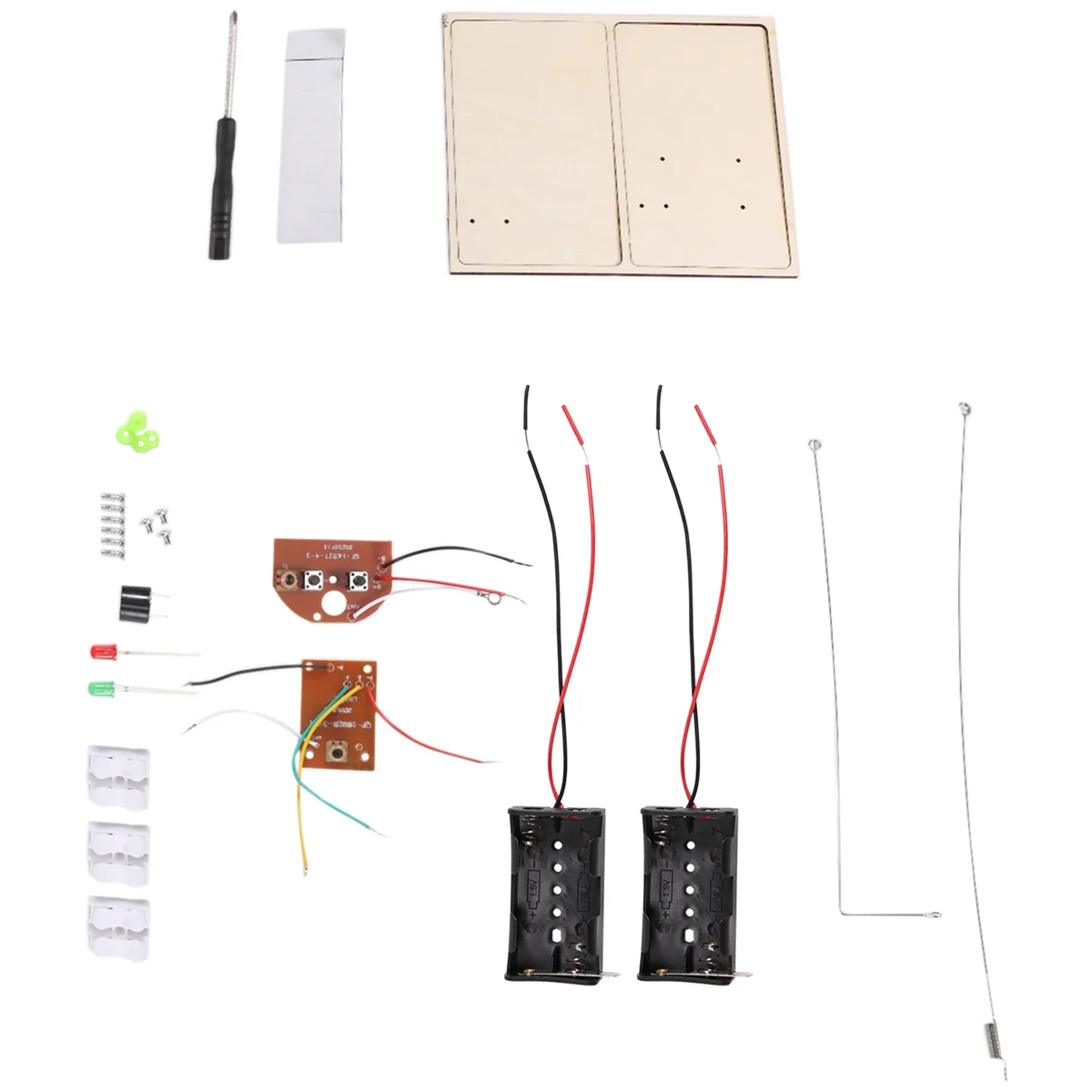 Kit STEM, impara il codice Morse, costruisci una macchina telegrafica, esperimento di circuiti elettrici, Kit di elettricità (senza batteria)