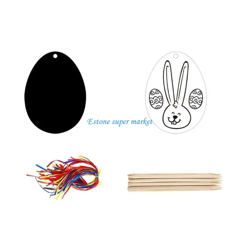 

090B 24PCS Scratching Paper Set Drawing Art Supplies for Creative Activity Graffiti T