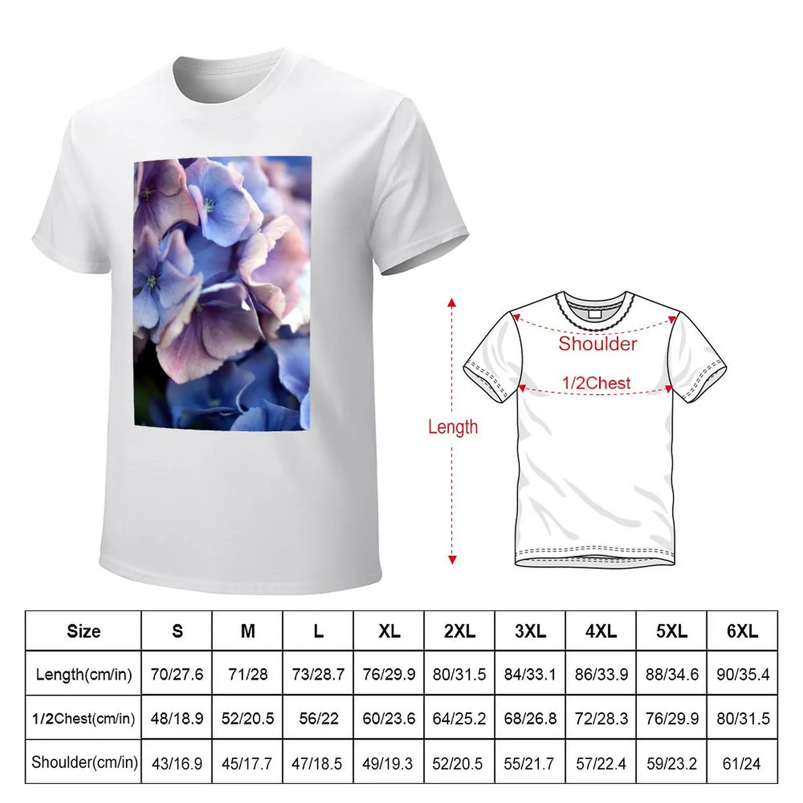 Hydrangea Hurray T-Shirt korean fashion boys whites oversized t shirt men