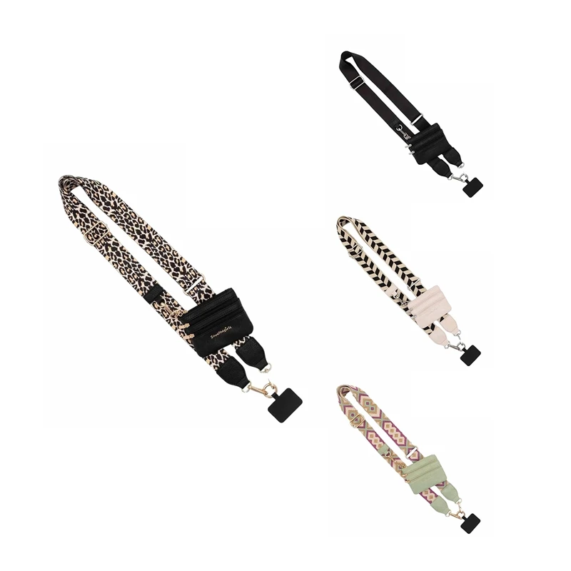 Telefoonband Met Ritssluiting, Clip En Go Riem Voor Telefoon Met Portemonnee Crossbody, Crossbody Met Telefoonband