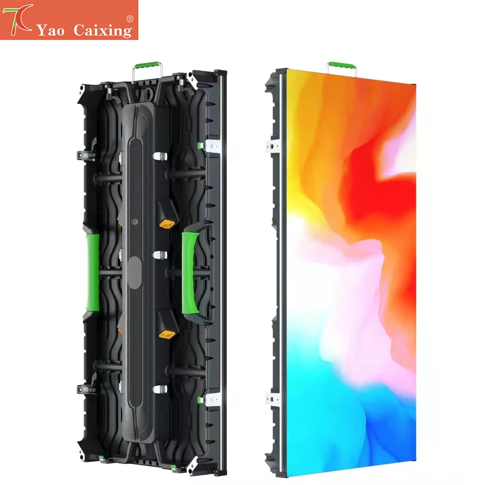 Yao Caixing 500*1000mm P3.91 indoor rental aluminum cabinet display screen stage rental video wall