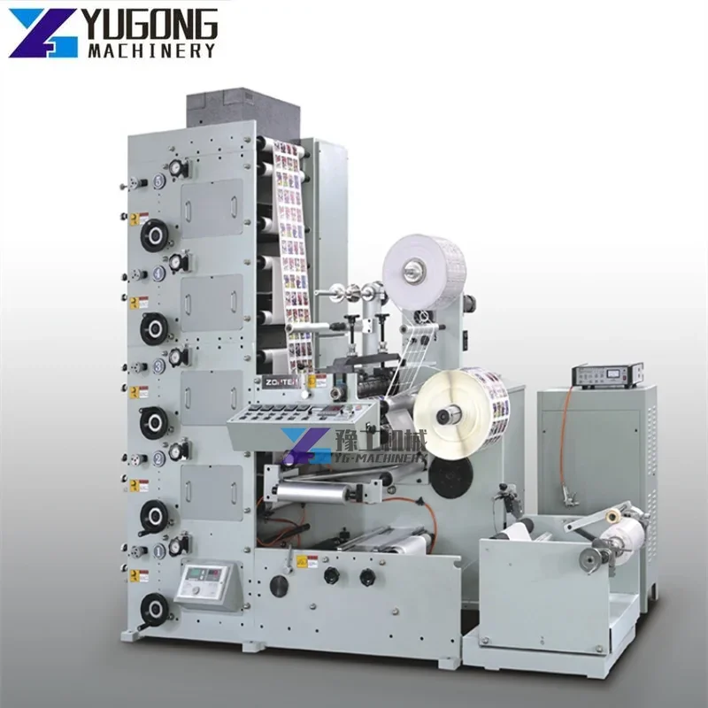 Label Flexo Printing Machine High Quality Coffee Paper Cup Adhesive Flexo Coated Paper Label Flexo Printing Machine