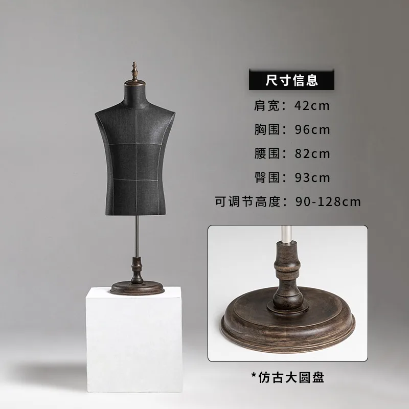 Stylish Male Mannequin Half Length Display Stand Fashion Boutique Props Premium Quality Ideal for Tuxedo Suits Formal Wear