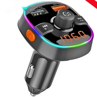 Car Mp3 Insert Card Dual USB Wholesale QC3.0 Smart Fast Charging BC52 Car Bluetooth Player FM Transmitter