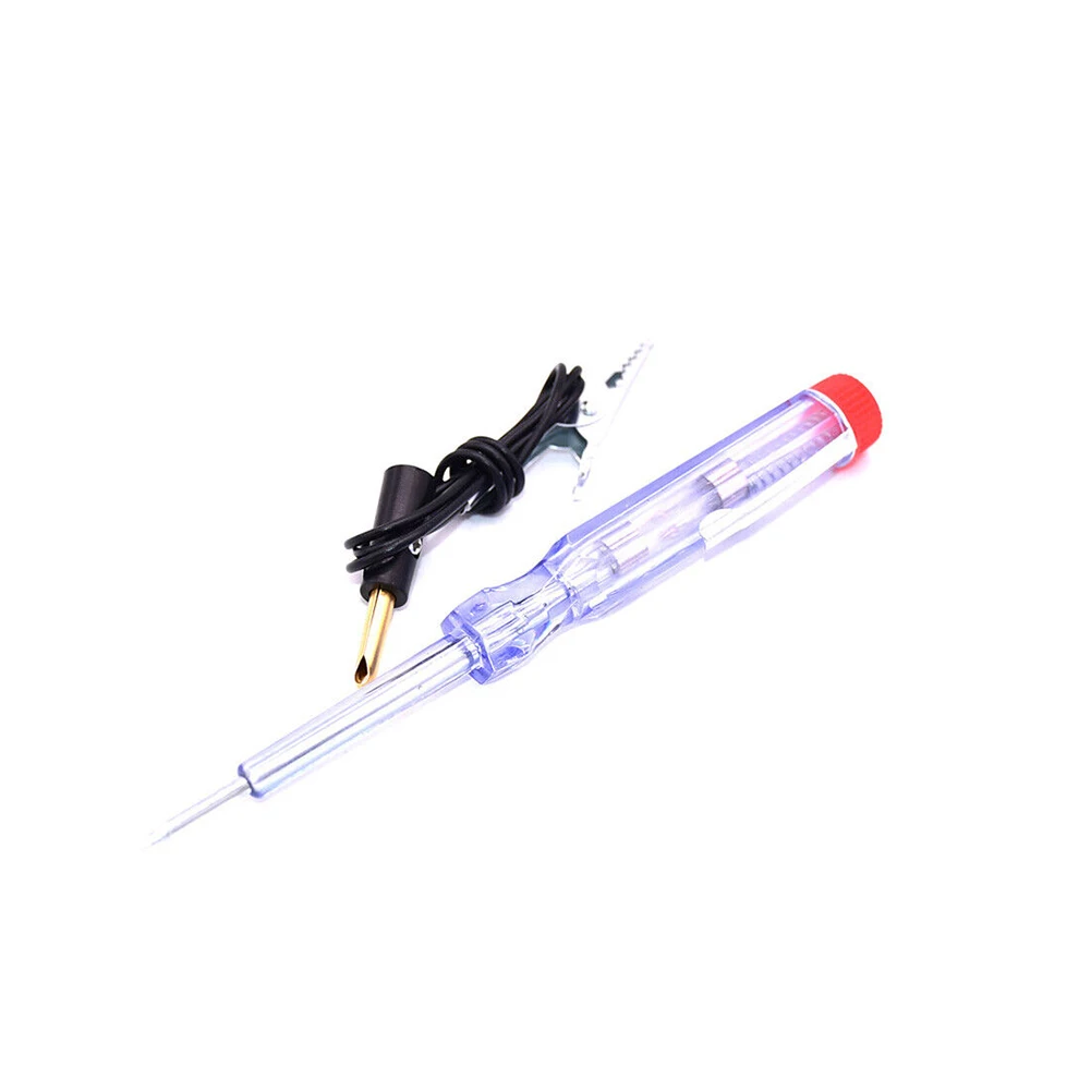 Long Probe Pen Wire Circuit Tester Auto Parts Carbon Steel 1 Pc 13cm 20 AMP 3 Watt Bulb 5inch 6V-24V DC AS Plastic