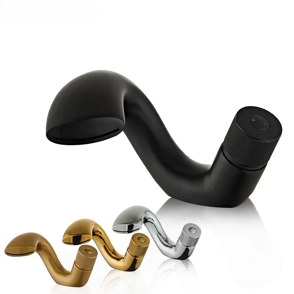 

Modern Waterfall Bathroom Faucet Mixer Hot And Cold Water Taps for Washbasin BR-10004A Contemporary Design Sink Faucet