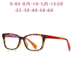 Anti Blue Rays Adolescent Prescription Glasses For The Nearsighted TR90 Safety Boy Girl Short-sight Eyewear 0 -0.5 -0.75 To -6.0