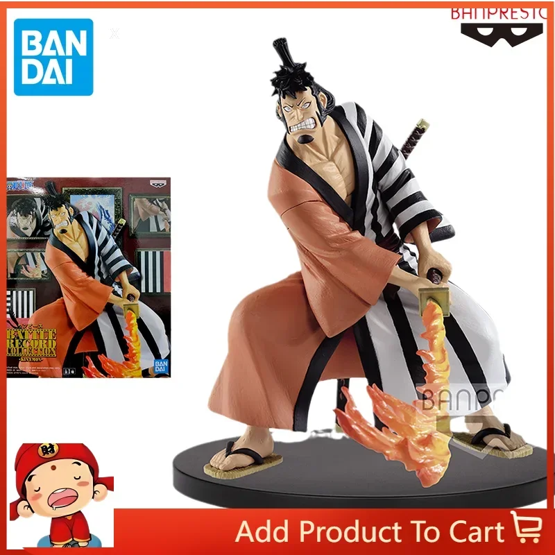 

Bandai BANPRESTO Original BRC One Piece Anime Figure Kin'emon Moment of Battle Action Figure Collectible Model Ornaments