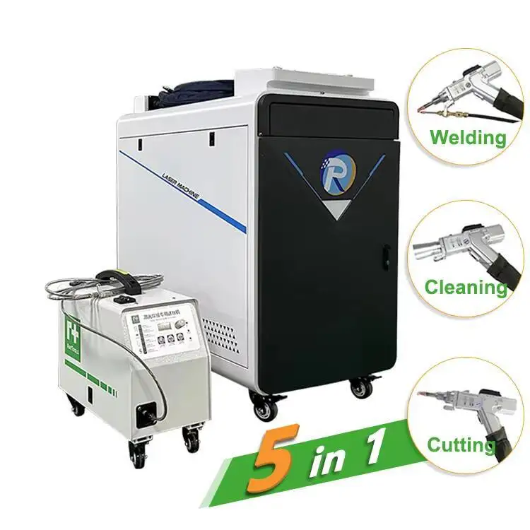 CNC 5in1多機能レーザー溶接機、金属ハンドヘルドクリーナーカッター製品、2000W/3000W、販売中