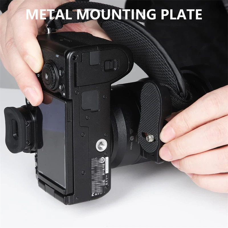 Leather Hand Grip Wrist Strap for DSLR Cameras Suitable for Nikon Canon(Not suitable for flip screen cameras)