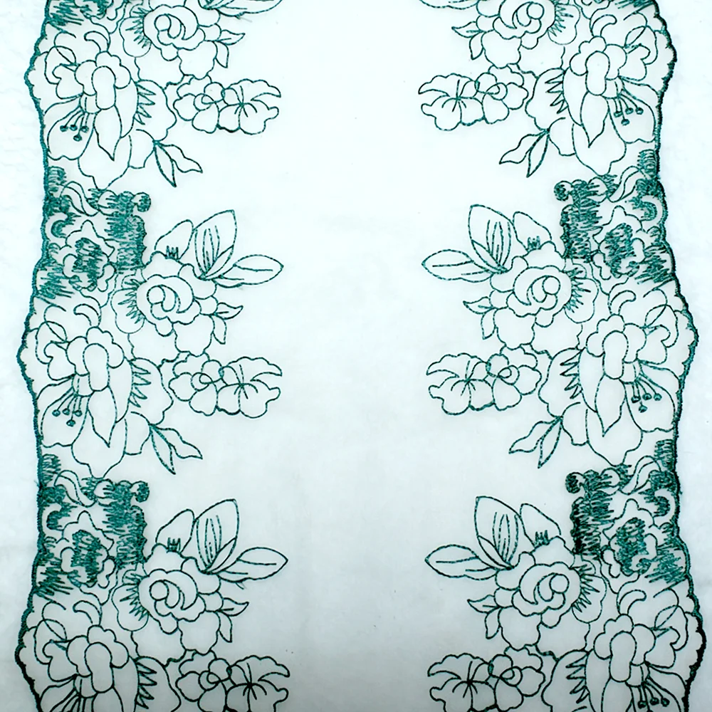 10Yards Bilateral Green Mesh Embroidery Lace Item Fabric, Hair Accessory Clothing Accessories, Handmade DIY Garment Sewing,