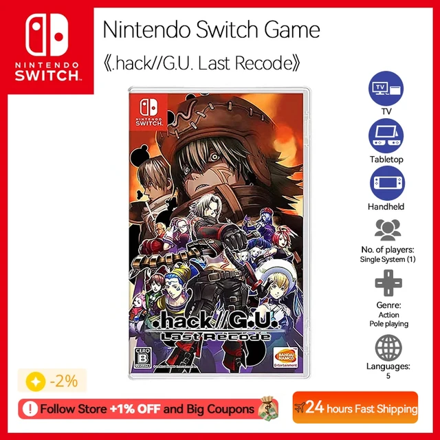 hack//G.U. Last Recode Nintendo Switch Game Deals Physical for Nintendo  Switch OLED Nintendo Switch Lite Switch Game Cards - AliExpress