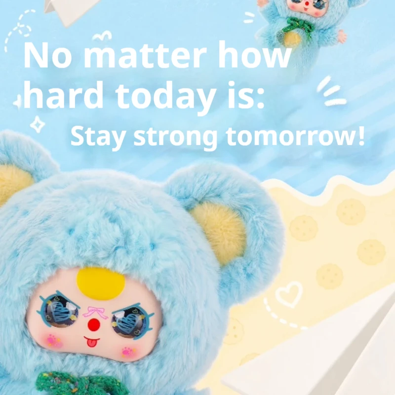 

Original Baby Three 400% First Edition Series Blind Box Kawaii Anime Figure Plush Doll Surprise Mystery Box Fans Customized Gift