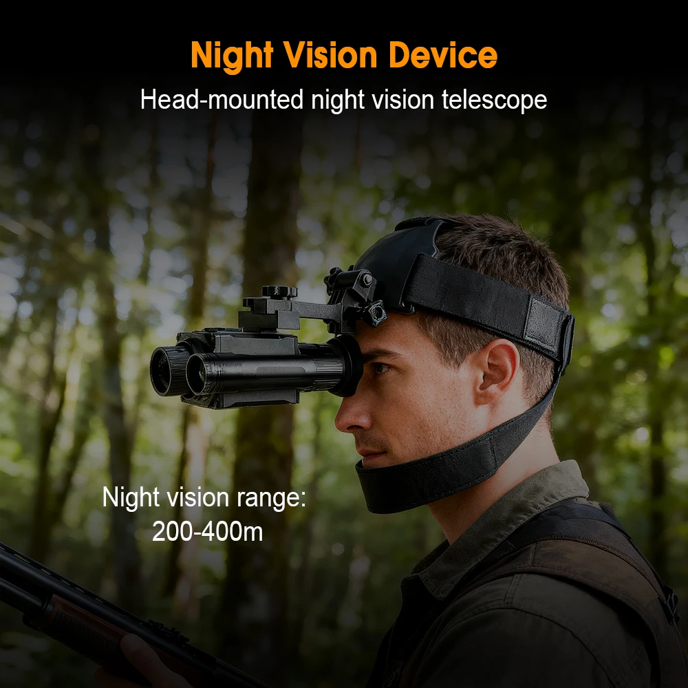 جهاز رؤية ليلية مثبت على MegaoreiHead 1980 * 1080 850nm/940nm AI ZOOM 5X 1.4 بوصة كاميرا صيد خارجية فائقة الوضوح