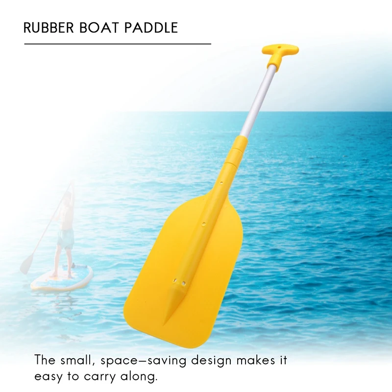 2Pcs Telescopic Paddle Portable Collapsible Adjustable Aluminum Alloy Oar Safety Boat Accessories