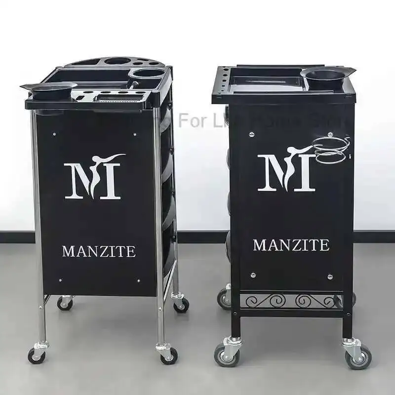 

Serving Barber Trolley Tattoo Beauty Lash Storage Carts With Wheels Professional Carrito Auxiliar Furniture ZT50ST