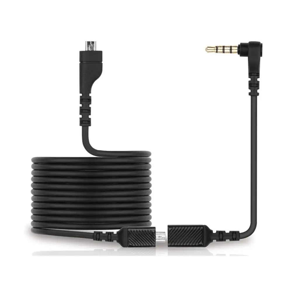 

Black Replacement Aux Cord Oxygen-free Copper Professional Sound Card Cable Flexible for SteelSeries Arctis 7 5 3 Pro