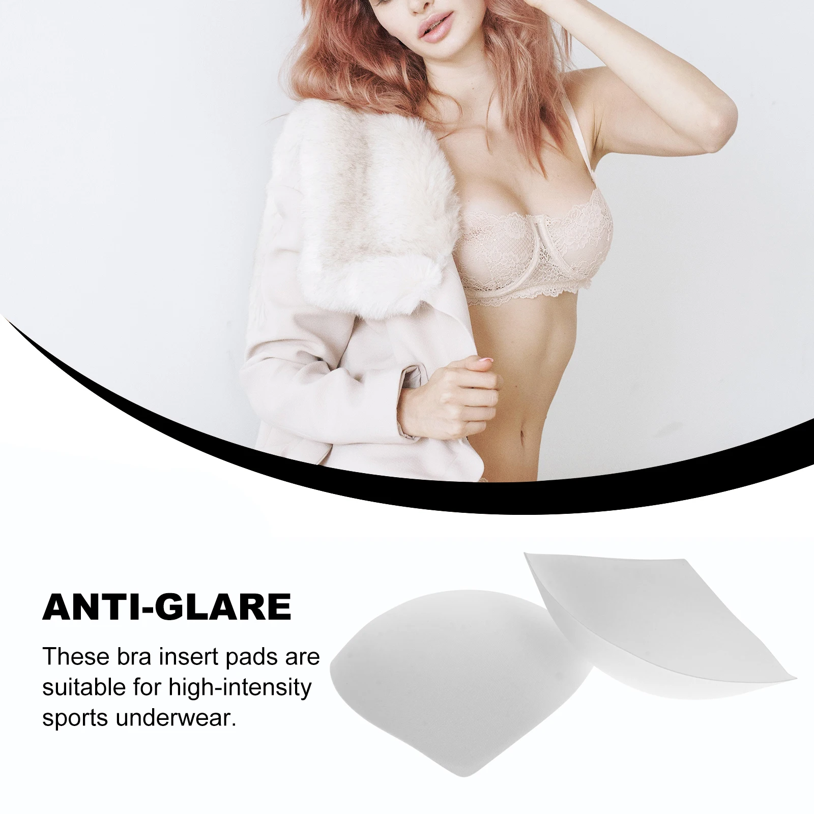 

Inserts Sports Yoga Sweat-Absorbent Triangular Shaped Durable Bra Liners For Women Pads Inserts Reusable Bra Pads