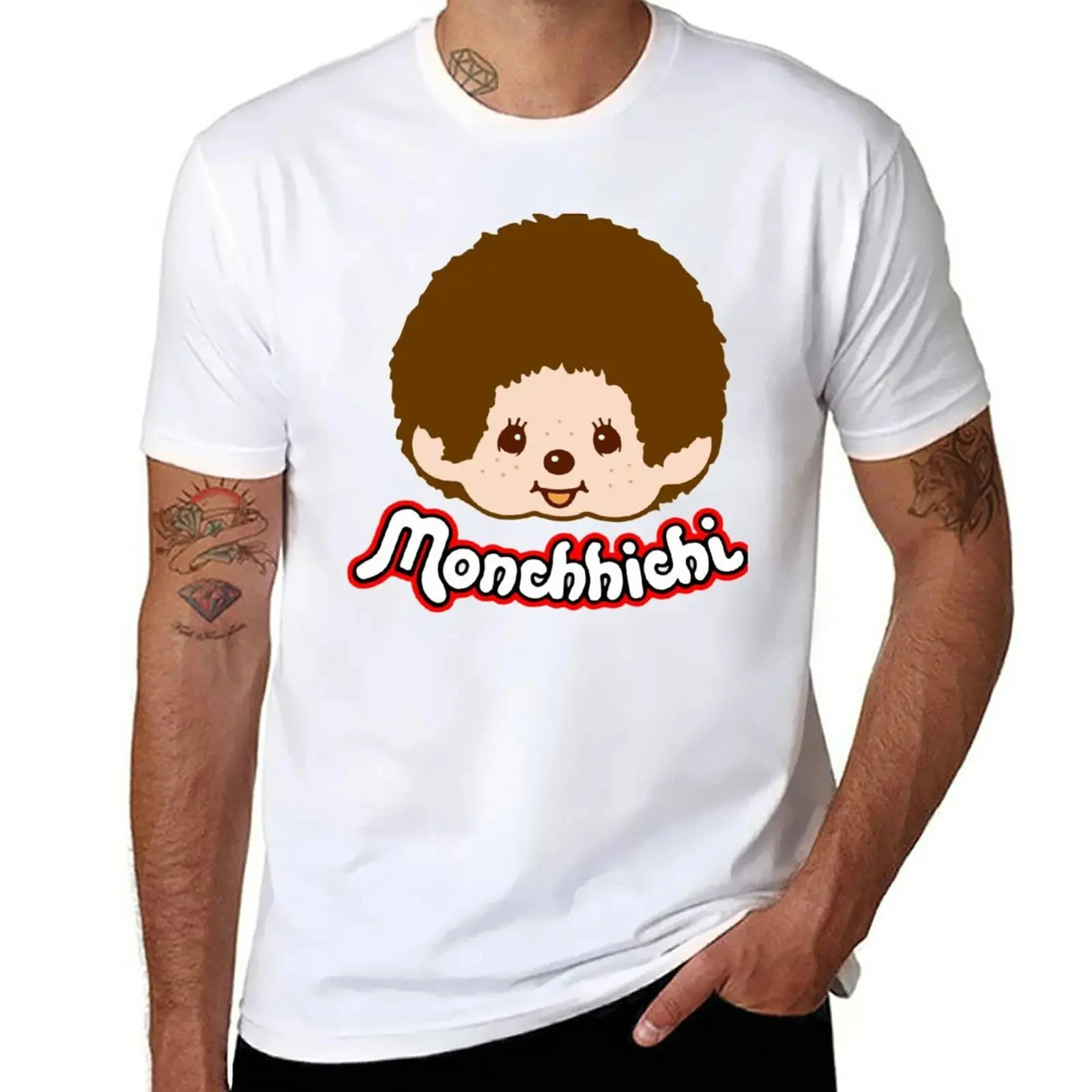 New Monchichi - Pink T-Shirt plain t-shirt tees black t shirt t shirt for men