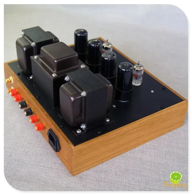 Casing Kayu Mentah 6P6P 12AX7 10W * 2 Amplifier Amp Tabung Sirkuit Tarik Dorong (Kemampuan Menggantikan Tabung 6V6 ECC83)