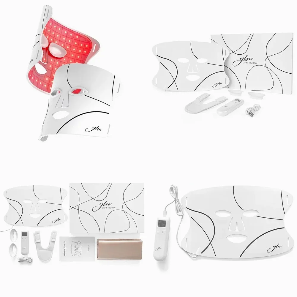 LED Red Light Therapy Mask, 4-Color Facial Skin Care Device for Rejuvenation & Anti-Aging