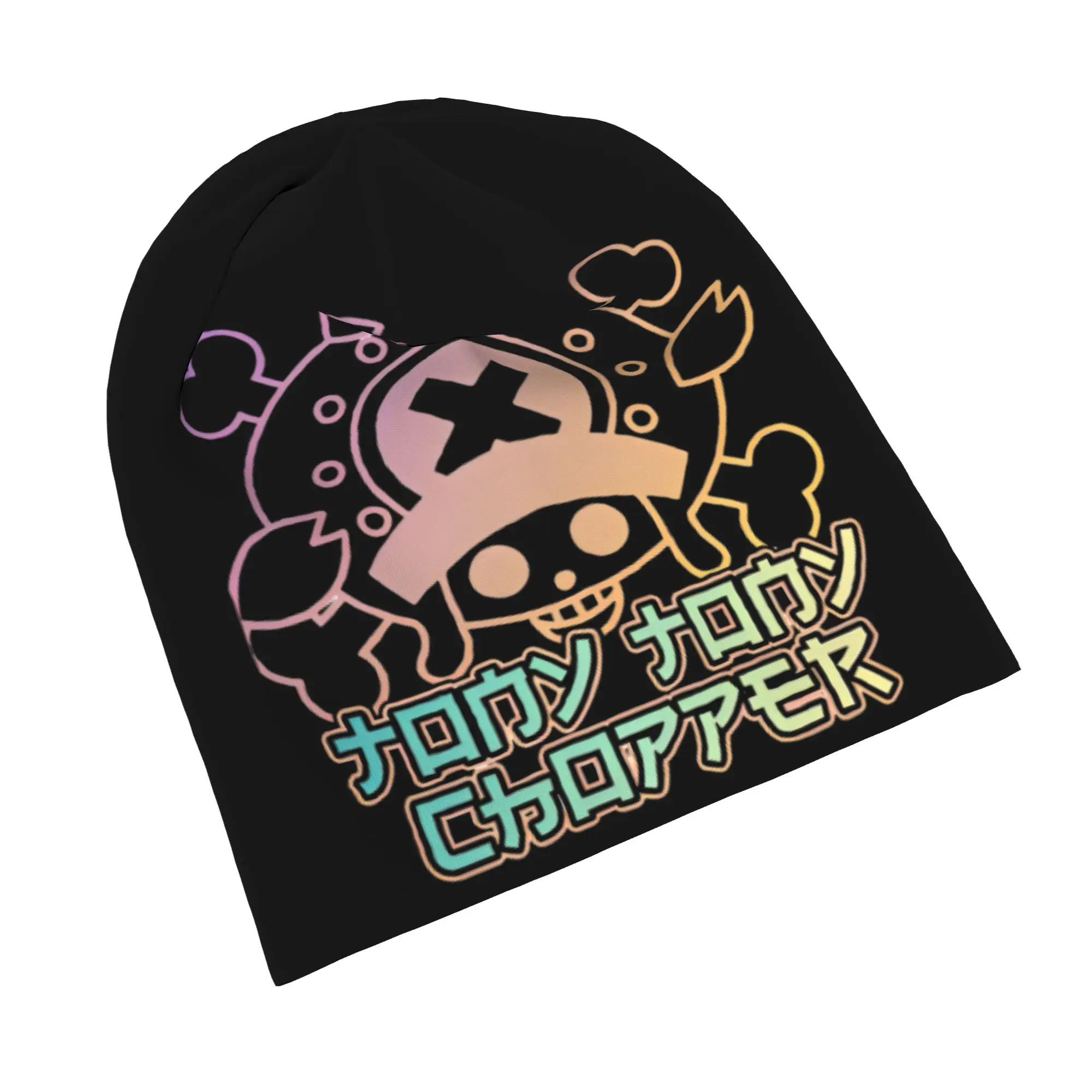 One Piece   Chopper Jolly Roger Bonnet Hats Hip Hop Ski Skullies Beanies Hat  Unisex Warm Multifunction Cap