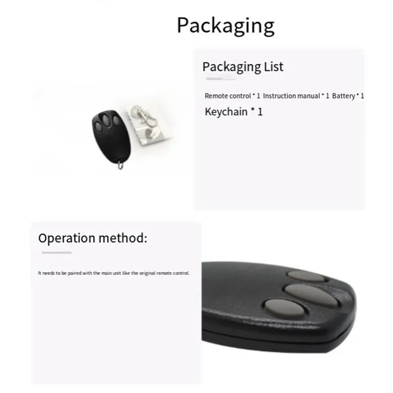 ELECT-For Merlin+2.0 E945 E945M E950M E943M ガレージリモコンゲートドアオープナー 94335E 84335E 84330E モデルと互換性あり