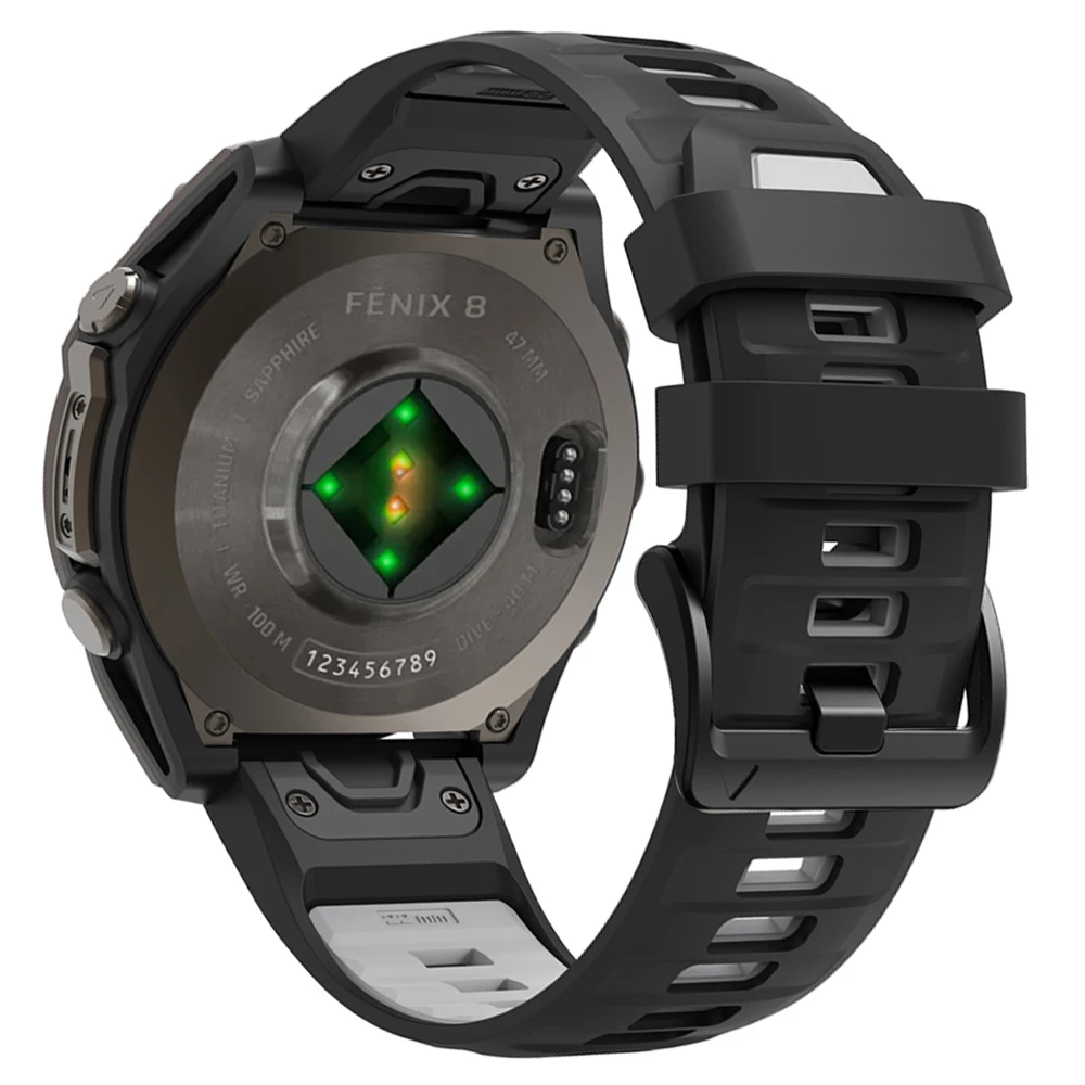 22mm 26mm Silikonarmband für Garmin Fenix 8 E 7X 7 Pro Solar/6X 6 Sapphire 5X/Epix/Tactix 8 QuickFit Uhrenarmband 1:1 Offizielles Armband
