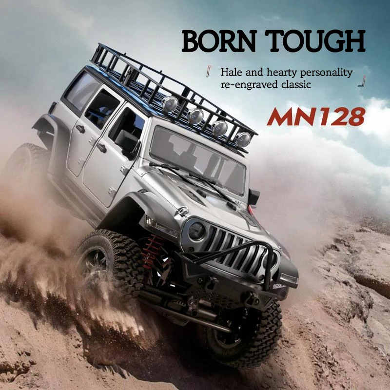 MN128 1/12 New Rc Remote Control Car 2.4g 4wd Full Scale Mnrc Rtr Led Light Rock Crawler Climbing Truck Adult Christmas Kidsgif