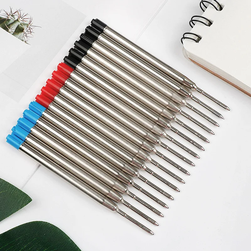 6/12pcs International standard ballpoint pen refills, black, blue, and red ink, 0.7mm nib, replaceable refills.