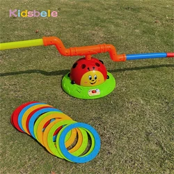 Ring Toss Toys 2 in 1 Musical Ring Toss Game For Sports Entertainment Sturdy And Safe Outdoor Educational Jump Toss Toy