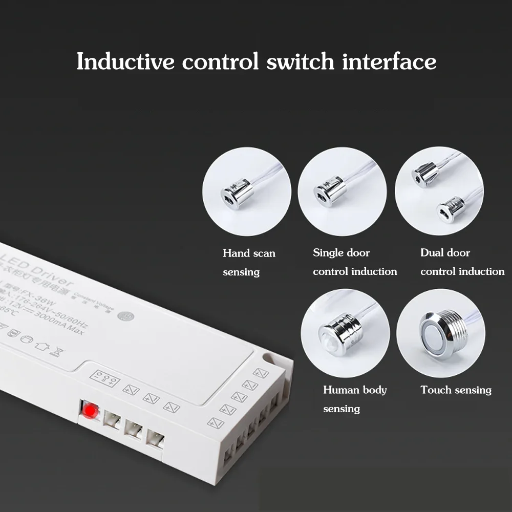 DC12V LED Lighting Transformer  LED Cabinet Light Strip Light Transformer Dupont Port LED Strip Driver DIY Home Cabinet Closet